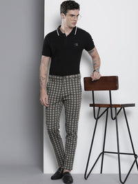 The Indian Garage Co. X Luxe Men Checked Slim Fit Trousers
