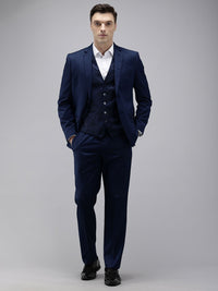 Park Avenue Self Design Single-Breasted 3 Piece Party Suit