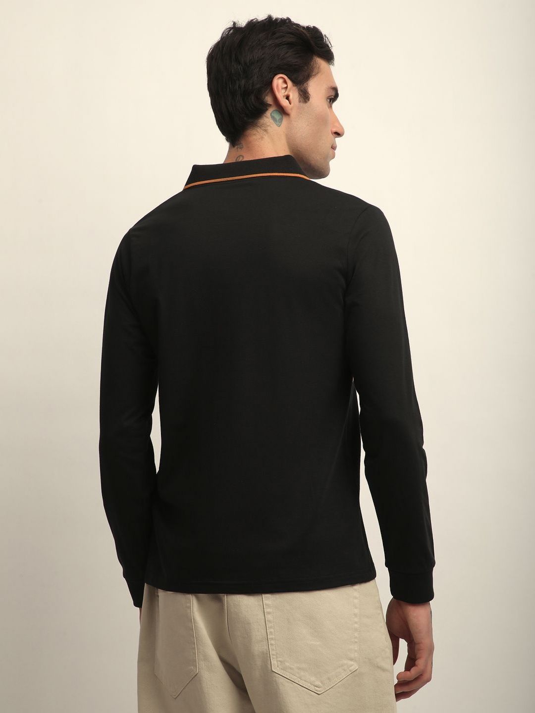DILLINGER Men Long Sleeve Regular Fit Polo Tshirt
