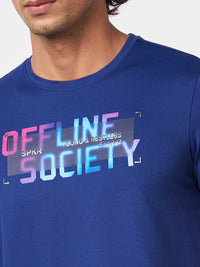 SPYKAR Typography Printed Slim Fit Cotton Casual T-Shirt