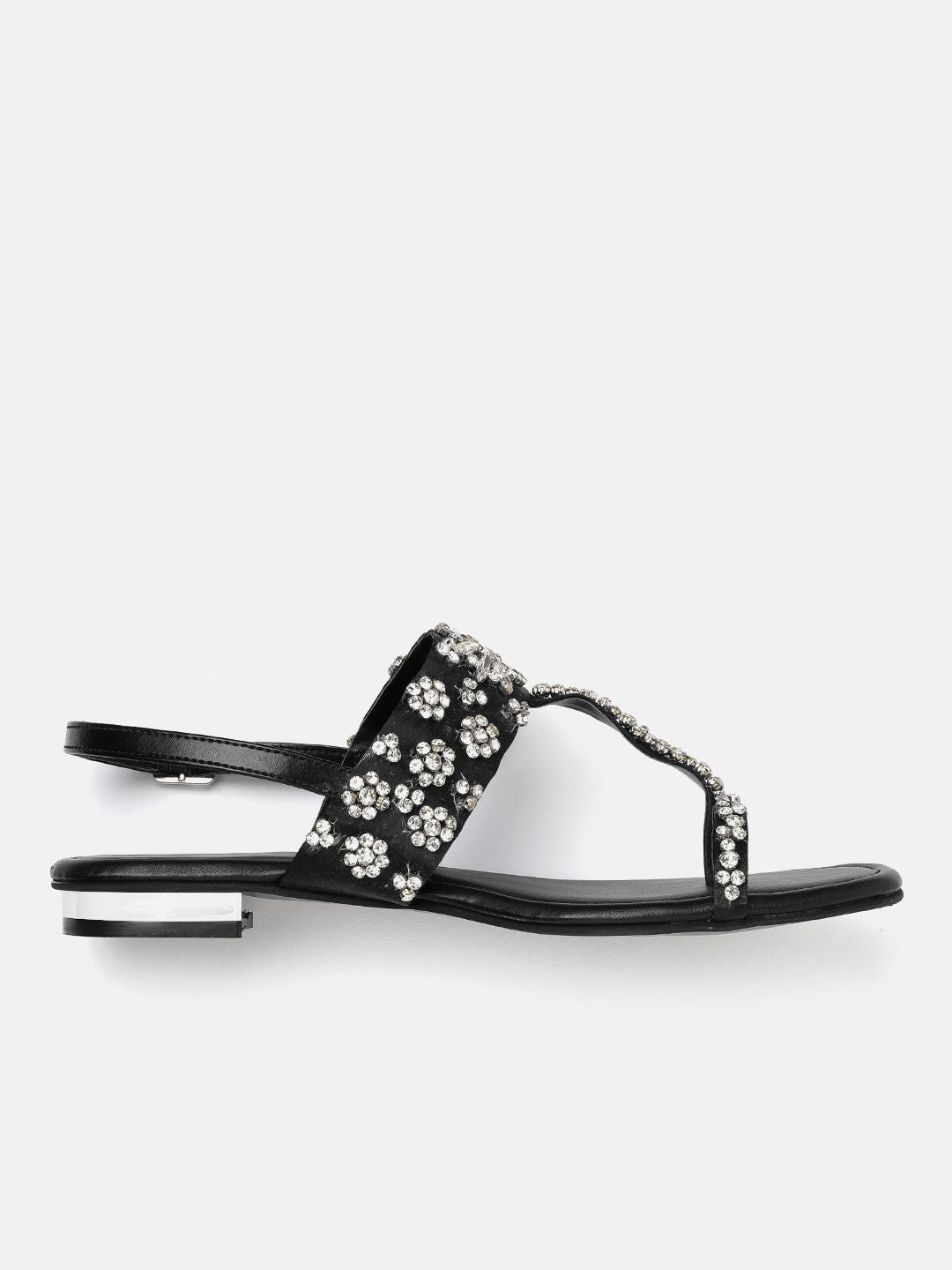 Lino Perros Women Embellished T-Strap Flats