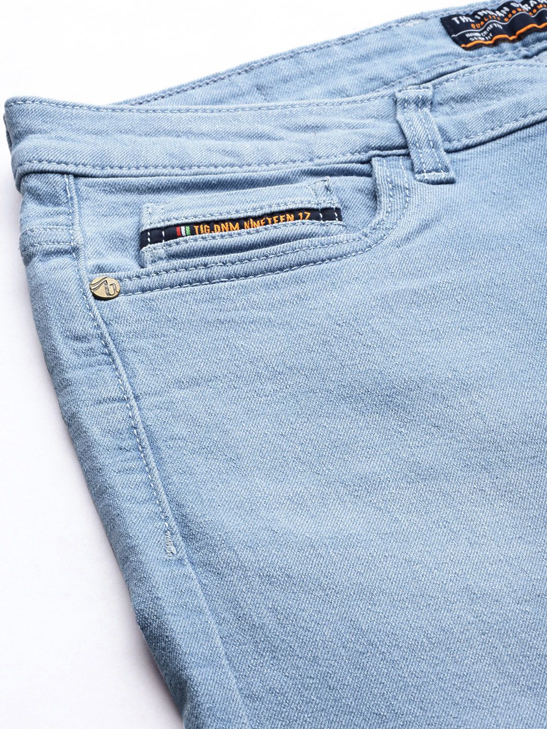 The Indian Garage Co Men Bootcut Stretchable Jeans