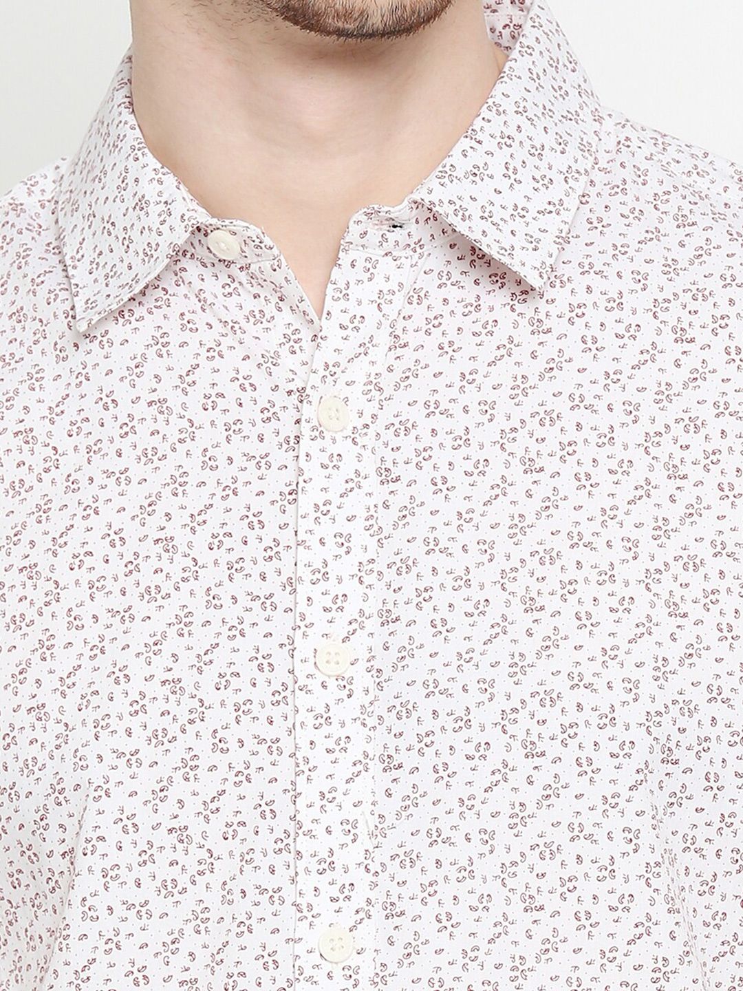 Being Human Slim Fit Micro Ditsy Printed Casual Shirt