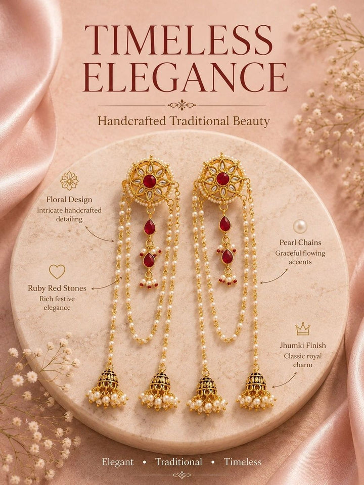 PANASH Circular Jhumkas Earrings