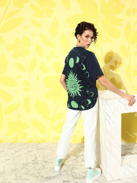 DILLINGER Pure Cotton Printed Oversized T-shirt