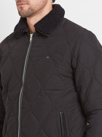 Being Human Spread Collar Quilted Jacket