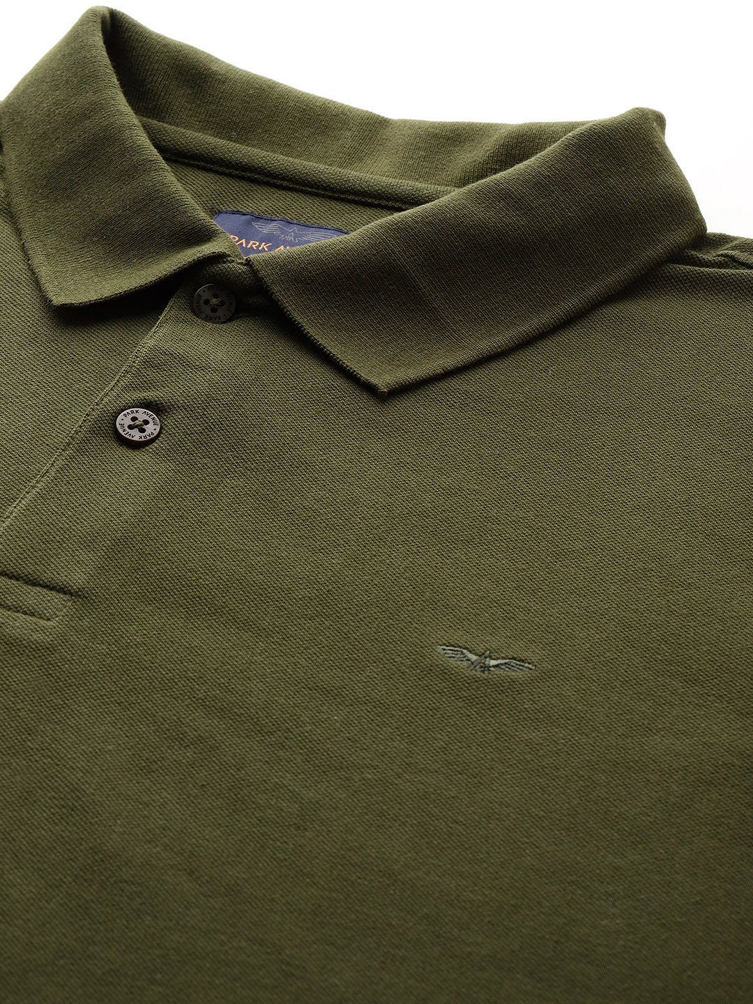 Park Avenue Solid Polo Collar T-shirt