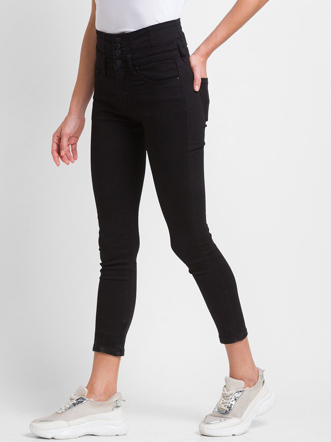 SPYKAR Women Black Alicia Super Skinny Fit Jeans