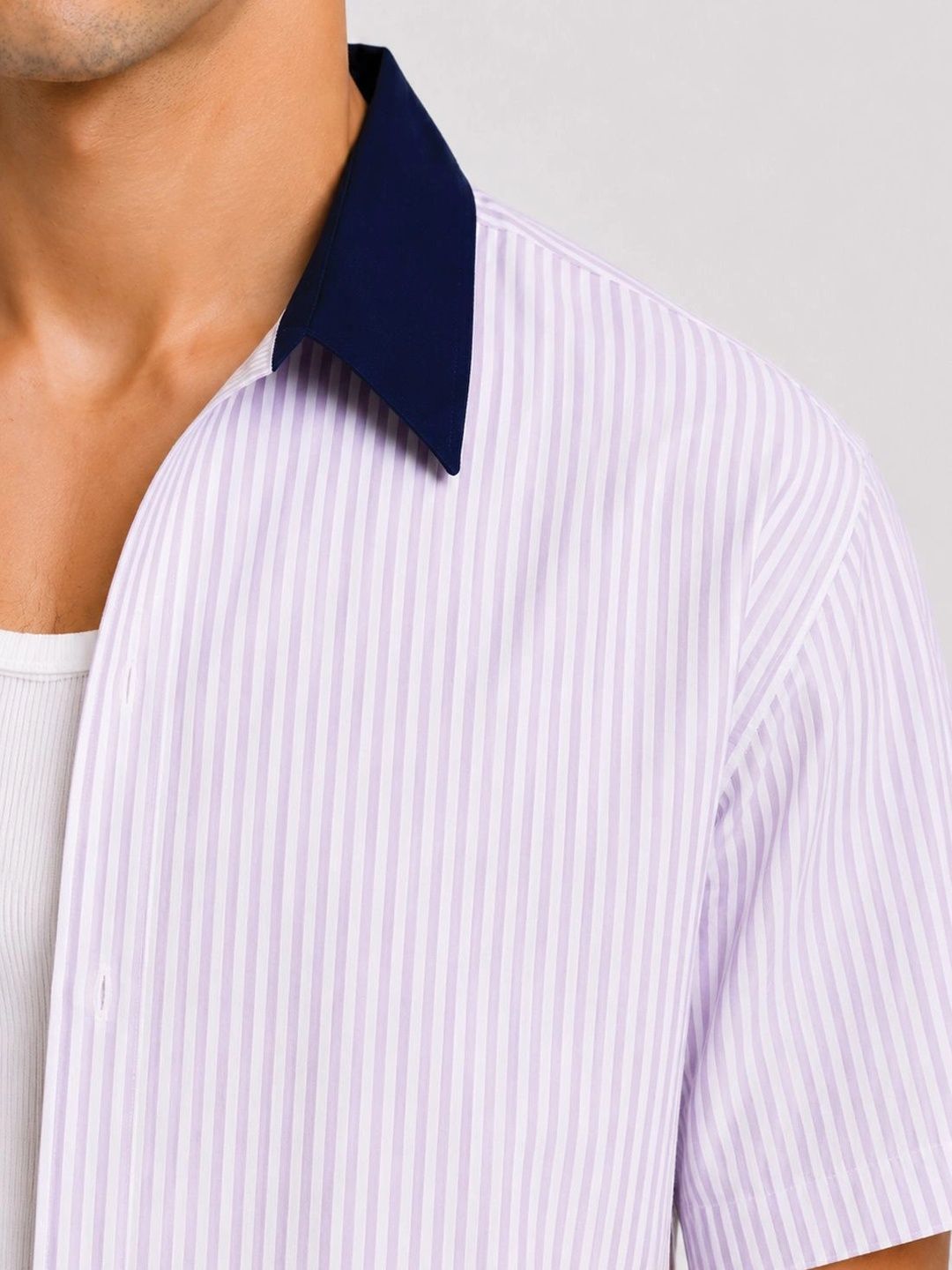 ADRO Men Relaxed Striped Casual Shirt