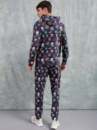 The Indian Garage Co Printed Hooded Sweatshirt & Joggers