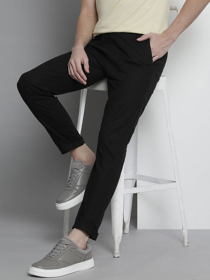 The Indian Garage Co Men Mid-Rise Slim Fit Joggers