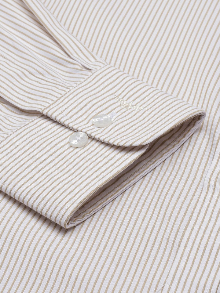 Park Avenue Slim Fit Opaque Striped Formal Shirt