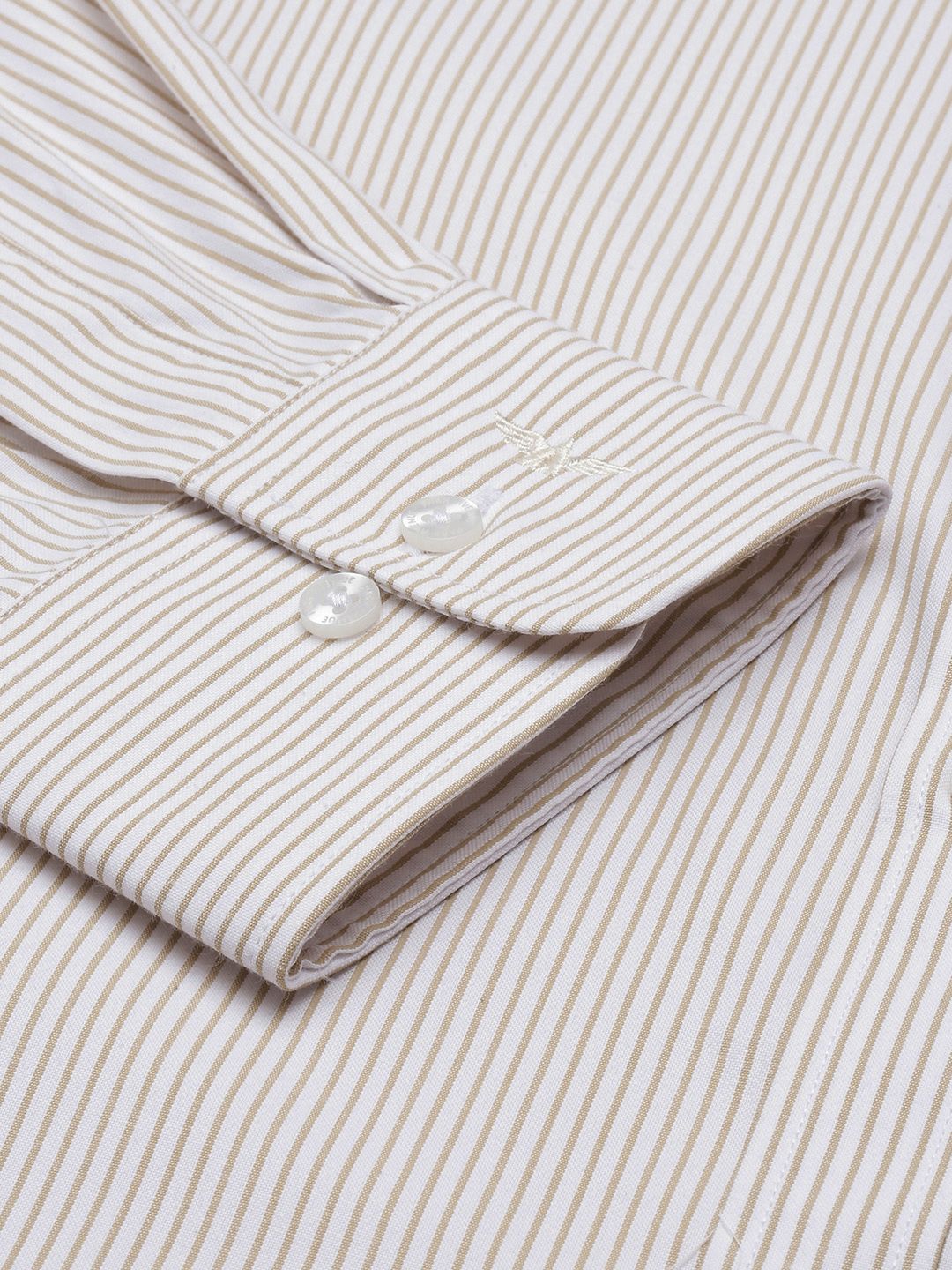 Park Avenue Slim Fit Opaque Striped Formal Shirt