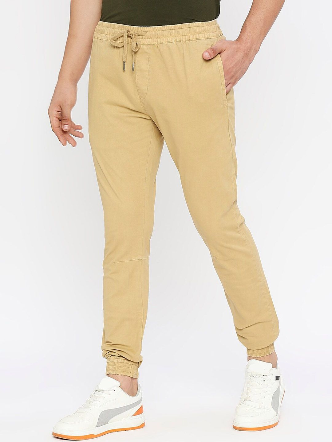 SPYKAR Men Mid Rise Slim Fit Cotton Joggers