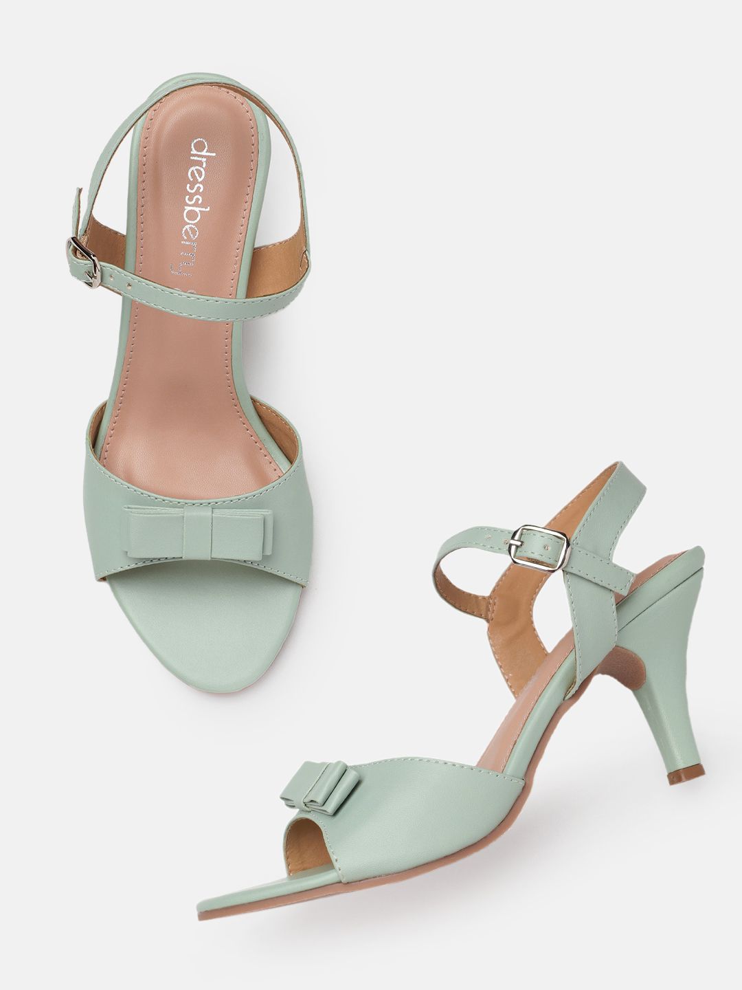 DressBerry Slim Heel Sandals with Bows