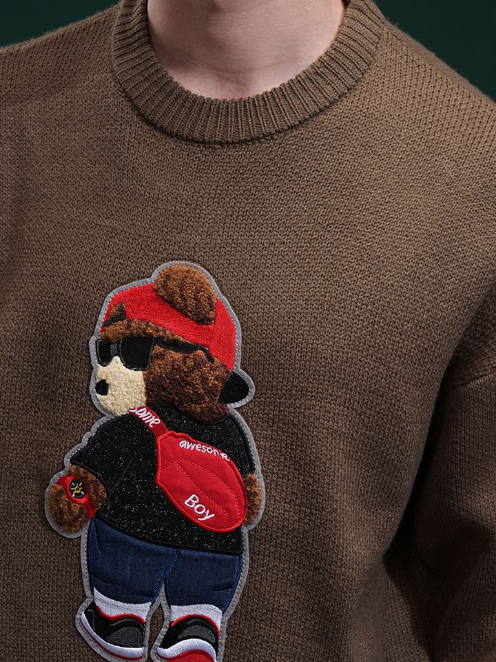 HIGHLANDER Men Embellished Round Neck Sweater