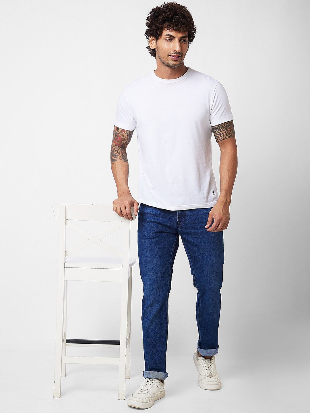SPYKAR Men Relaxed Fit Light Fade Clean Look Cotton Jeans