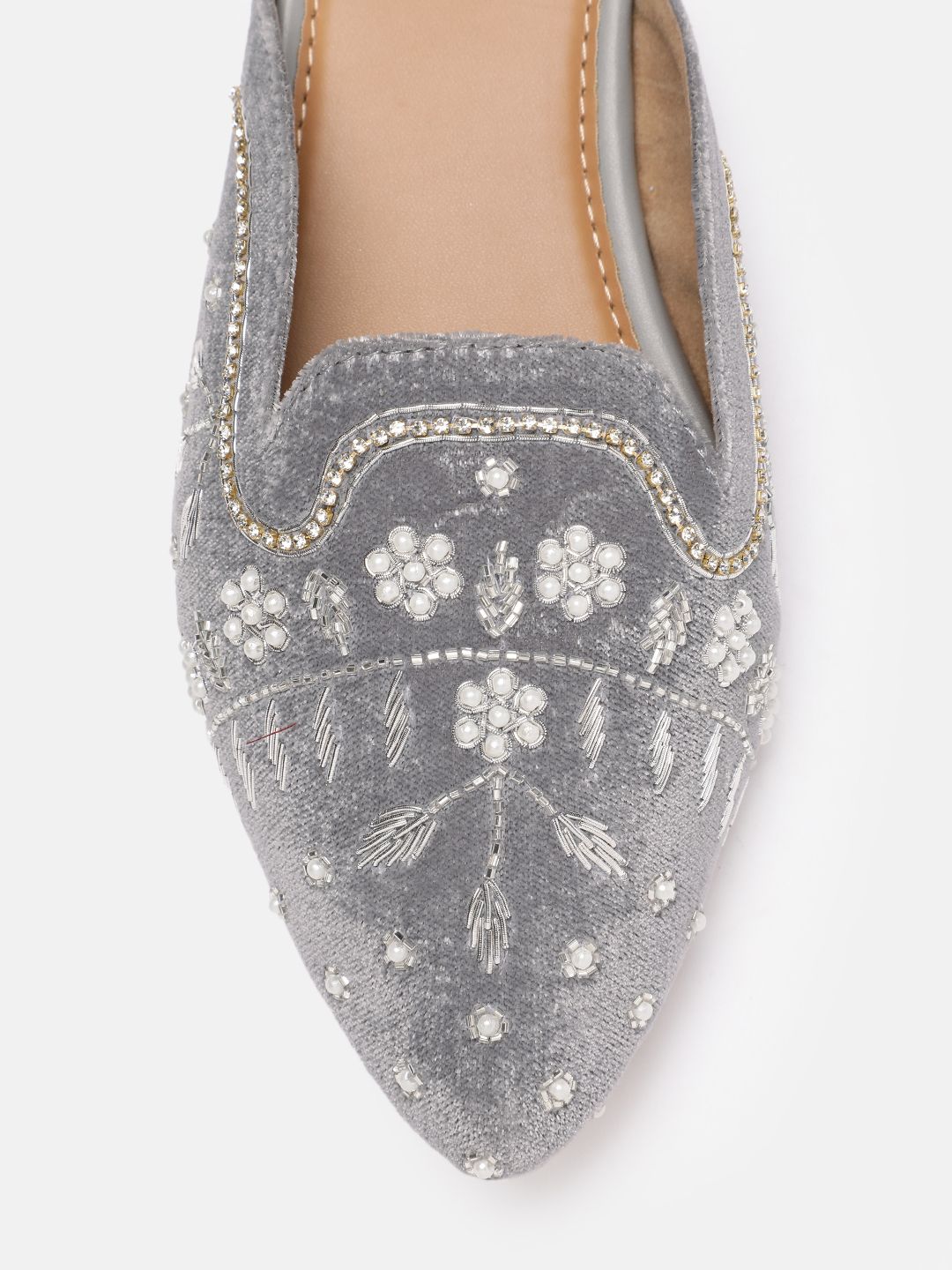 House of Pataudi Women Ethnic Embellished Mules