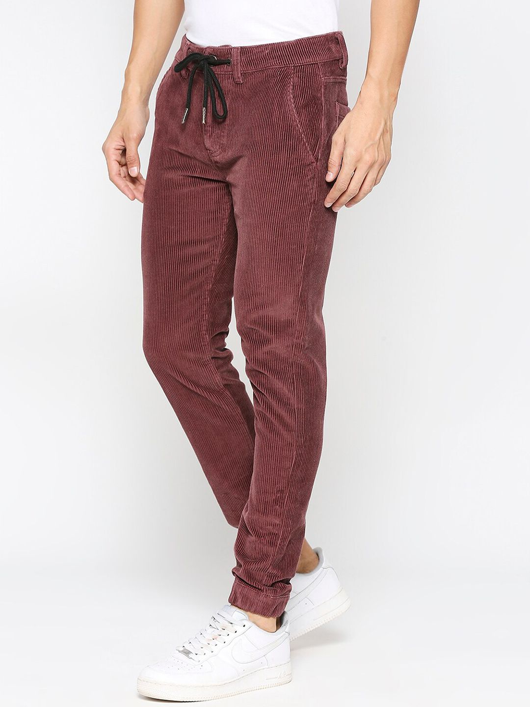 Being Human Men Striped Mid Rise Jogger