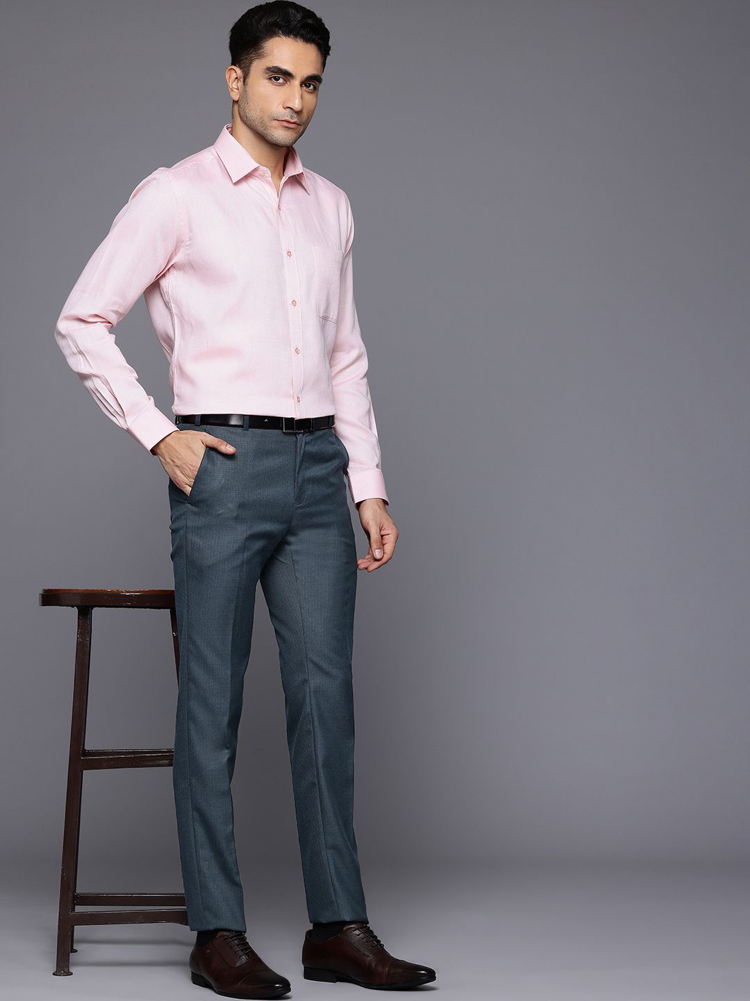 Raymond Men Slim Fit Formal Trousers