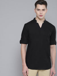 Dennison Men Comfort Black Fit kurta
