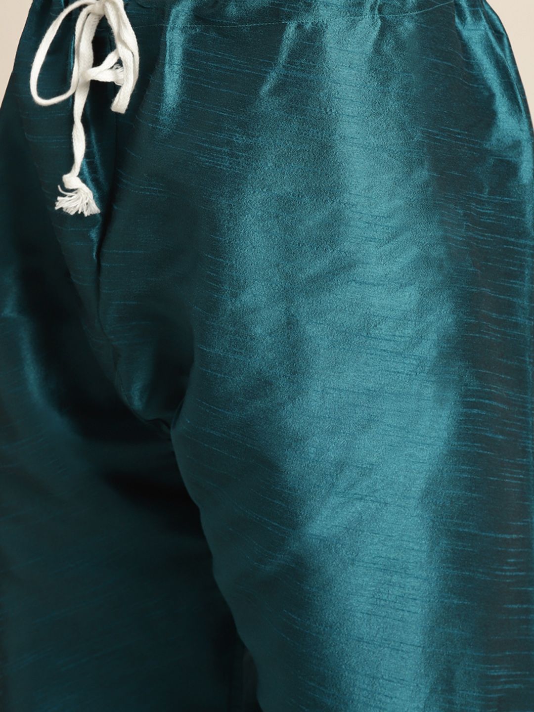 SOJANYA Kurta Motif Etnik Hijau Lelaki dengan Churidar