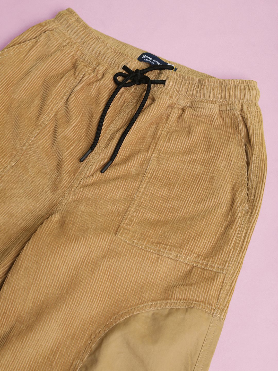 Bene Kleed Men Baggy Fit Mid-Rise Pure Cotton Joggers Trouser