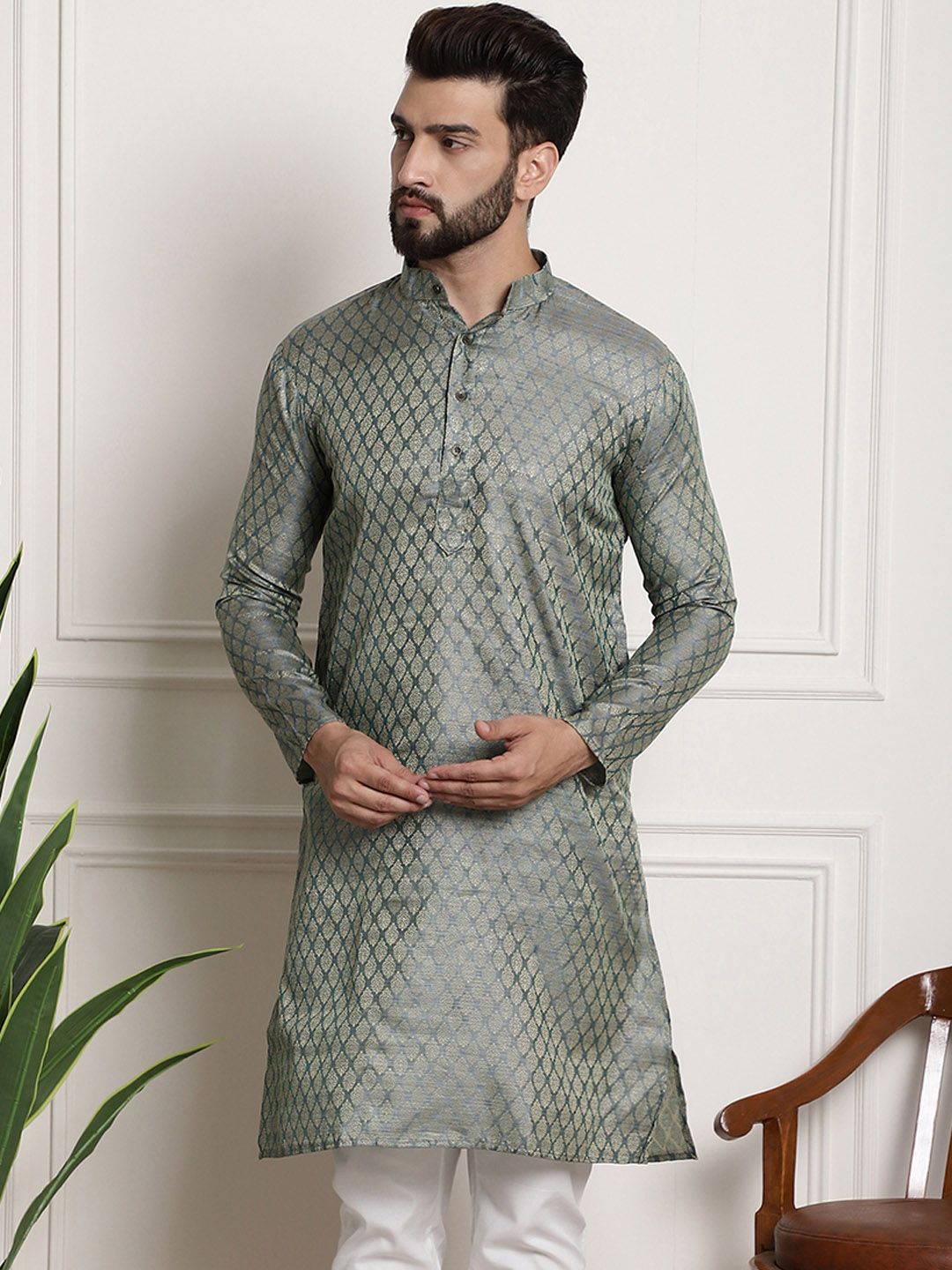 SOJANYA Motif Etnik Kurta