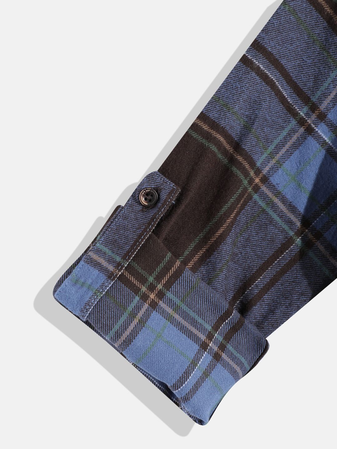Monte Carlo Boys Tartan Checked Casual Smart Fit Shirt