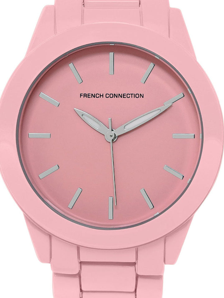 French Connection Women Dial & Stainless Steel Straps Reset Time Analogue Watch FCS04P
