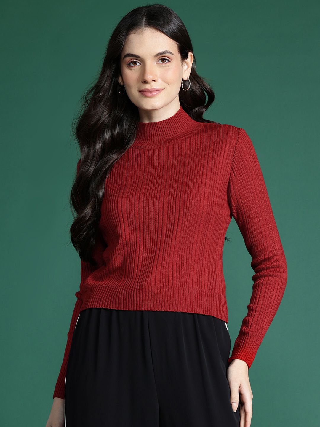 DressBerry Self-Striped Pullover
