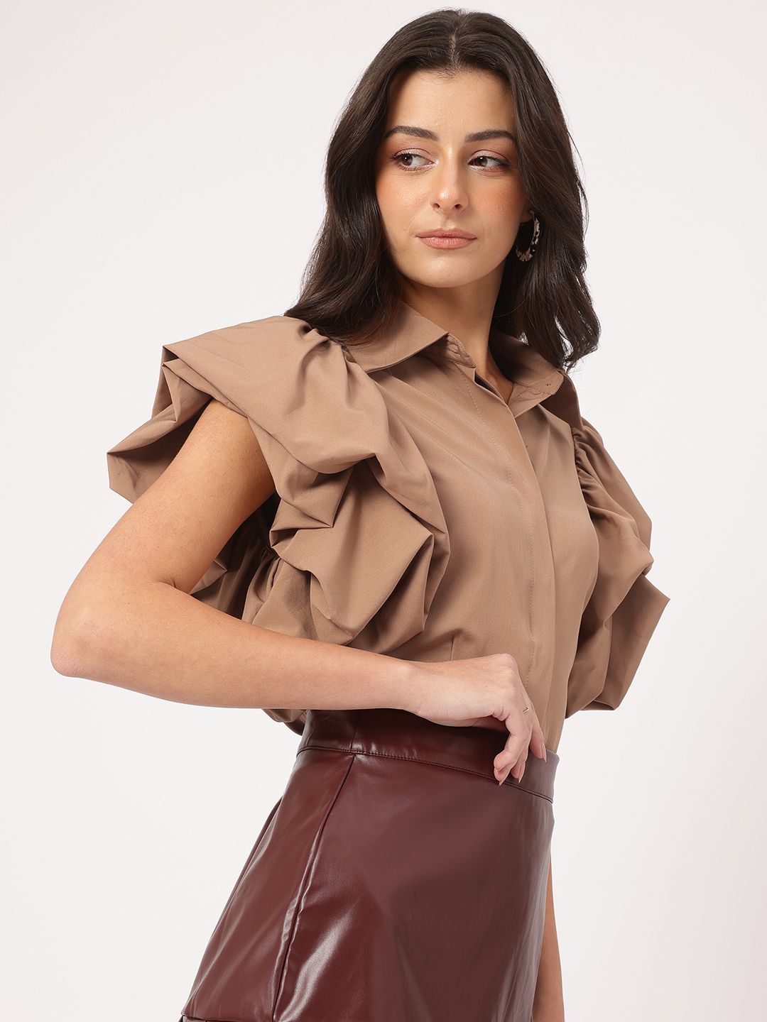 DressBerry Fairycore Fashionable Power-Puff Sleeve Shirt