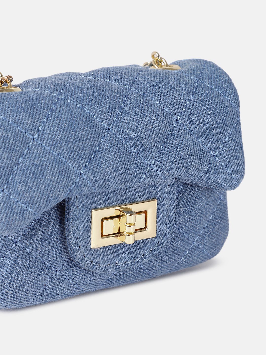 DressBerry Textured Miniature Sling Bag with Quilted