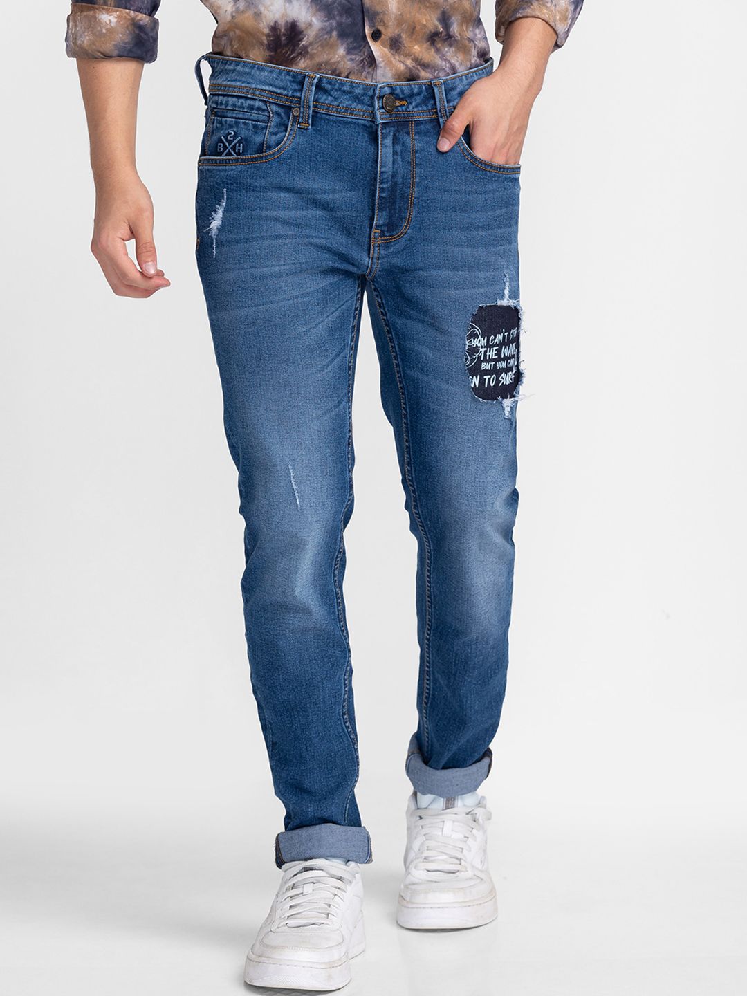Being Human Men Clean Look Light Fade Denim Super Skinny Fit Jeans