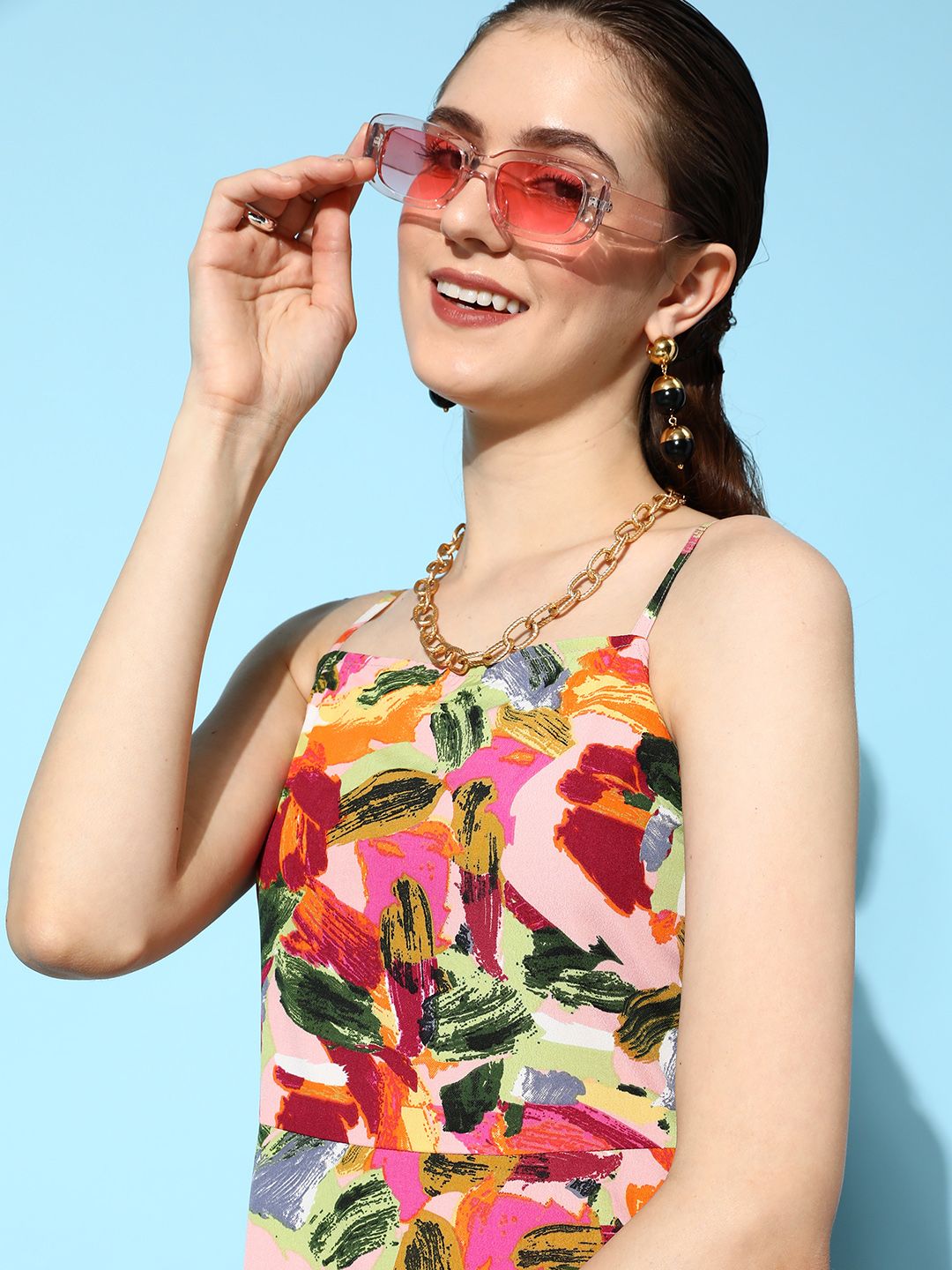 Berrylush Crepe Mini A-Line Dress