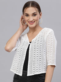 Style Quotient Women White Shrug