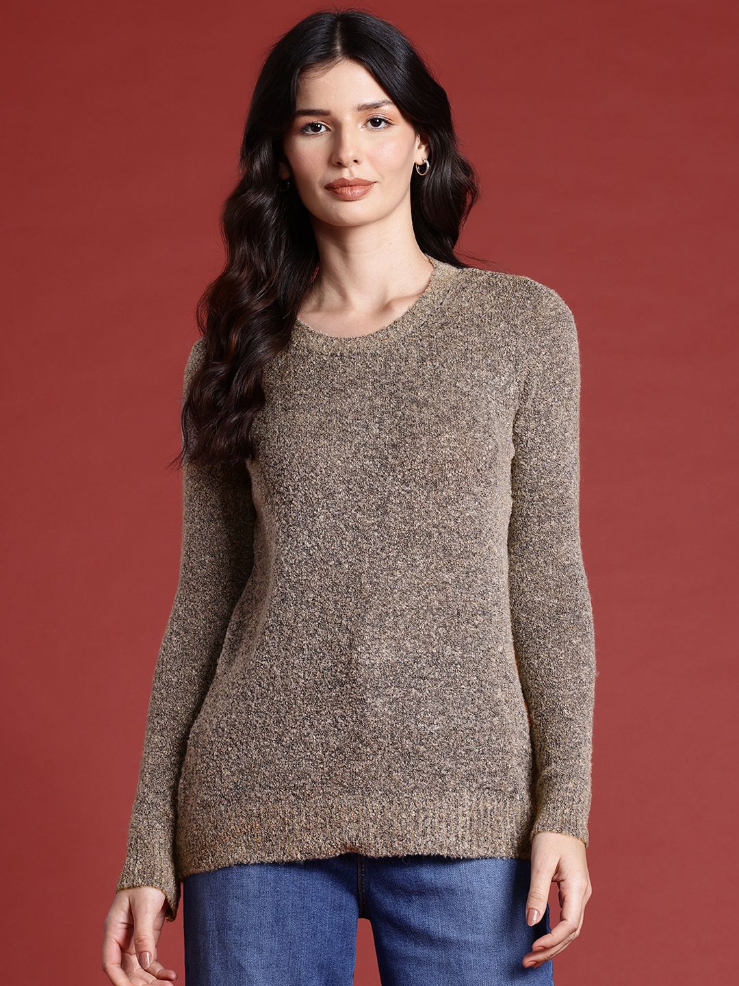 all about you Women Boucle Pullover Sweater
