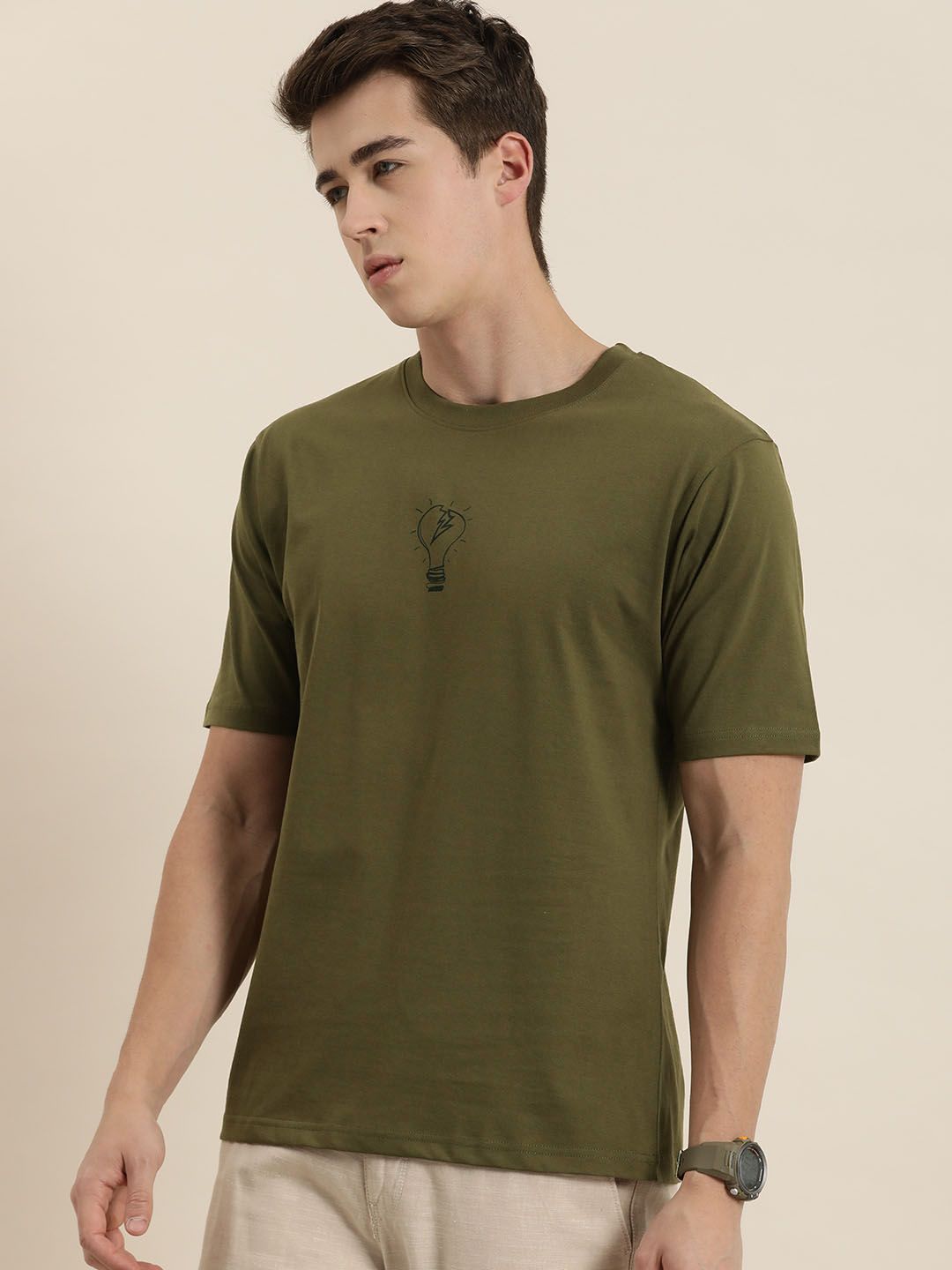 Difference of Opinion Printed Pure Cotton Oversized T-shirt