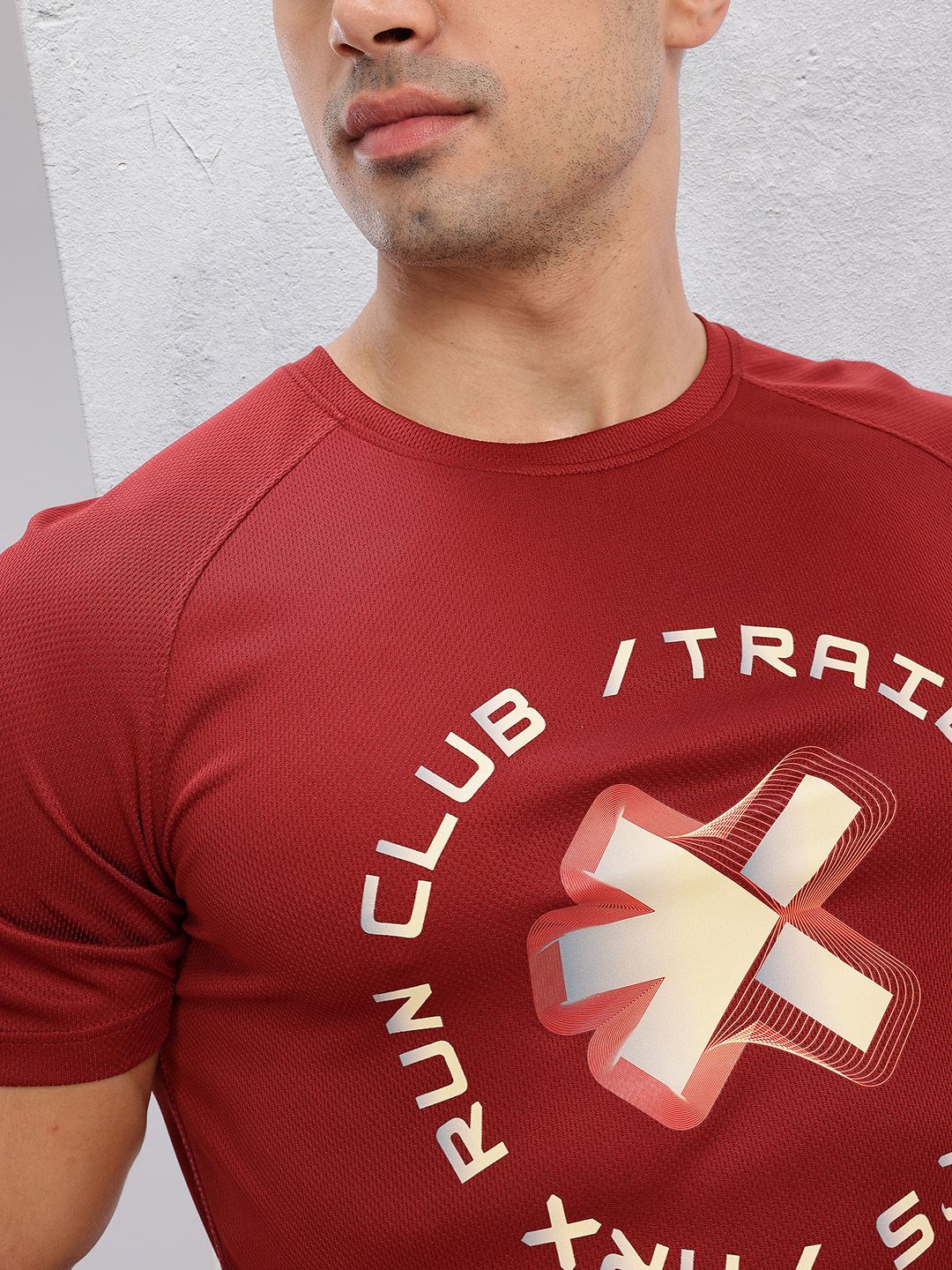 HRX by Hrithik Roshan Brand Logo Print Rapid-Dry Running T-shirt