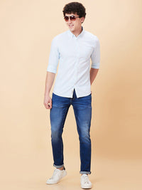 Being Human Slim Fit Vertical Striped Button-Down Collar Casual Shirt