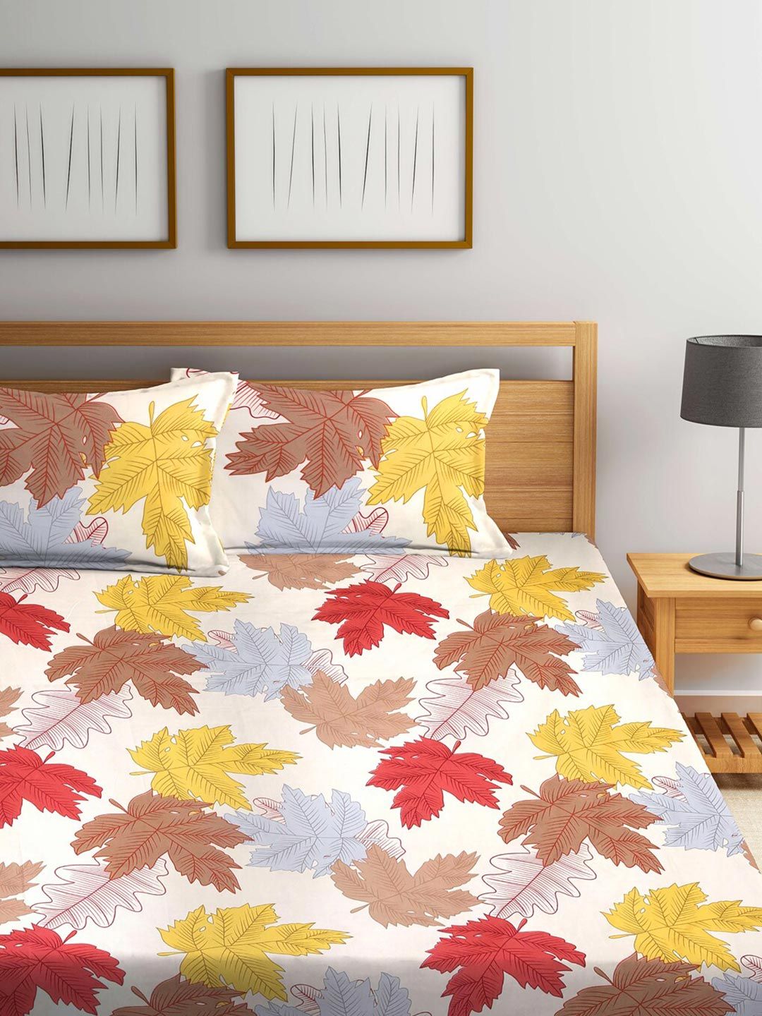 Set KLOTTHE 2 Cadar Berbilang Bunga 300 TC King dengan 4 Sarung Bantal