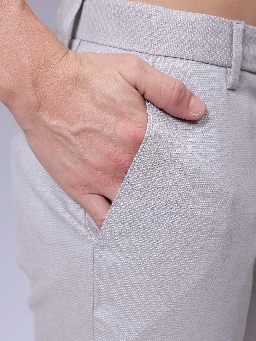 The Indian Garage Co. X Luxe Men Slim Fit Formal Trousers