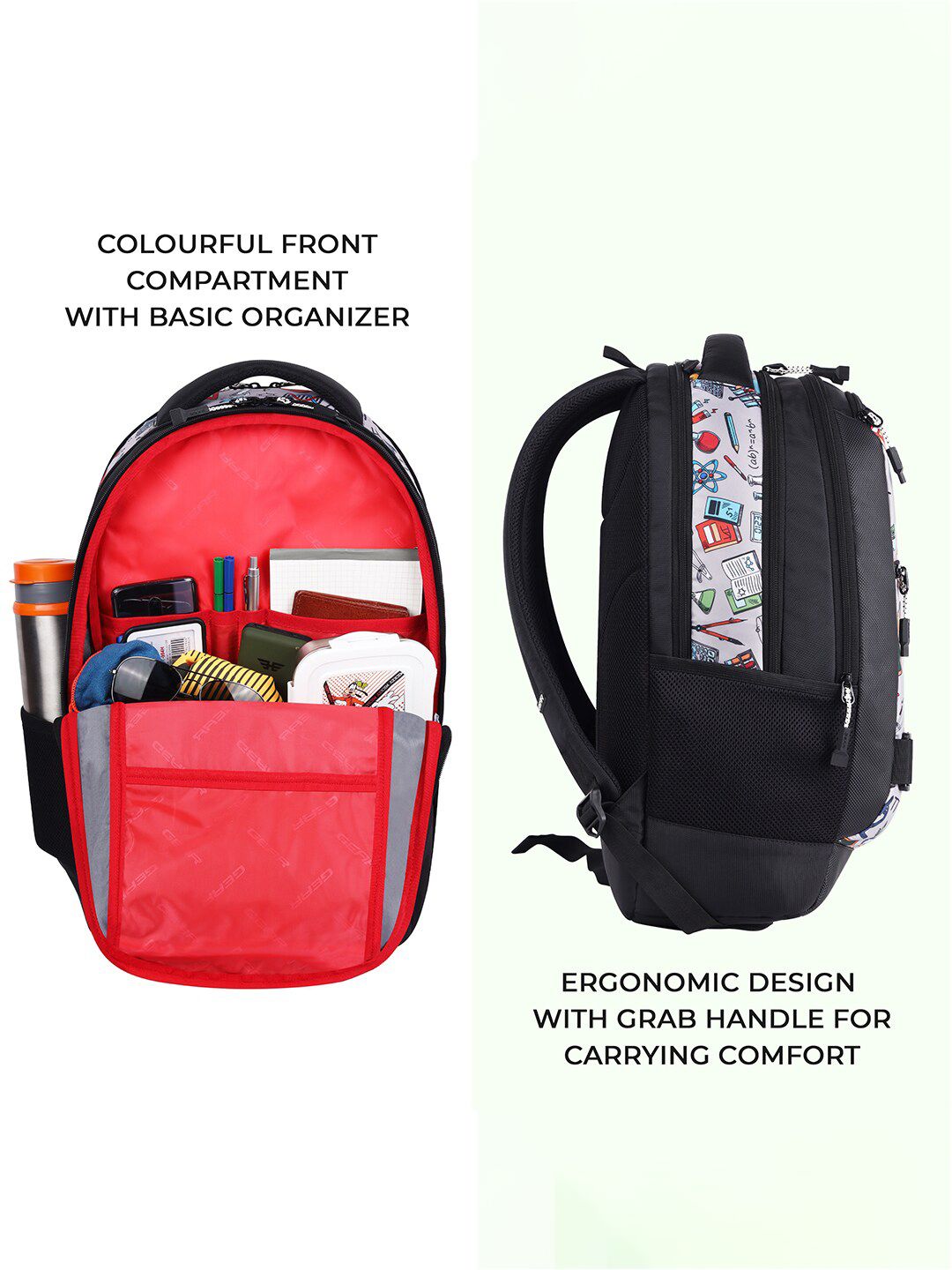 Gear Boys Graphic Printed Backpack