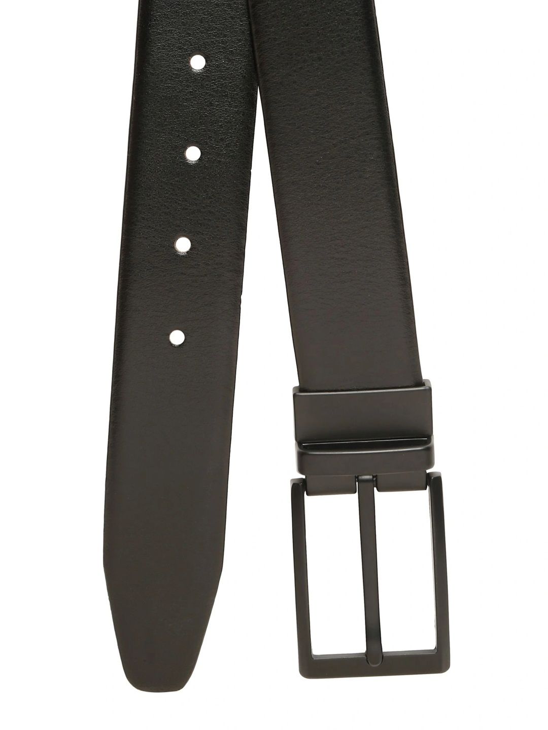 Teakwood Leathers Men Textured Leather Reversible Formal Belt