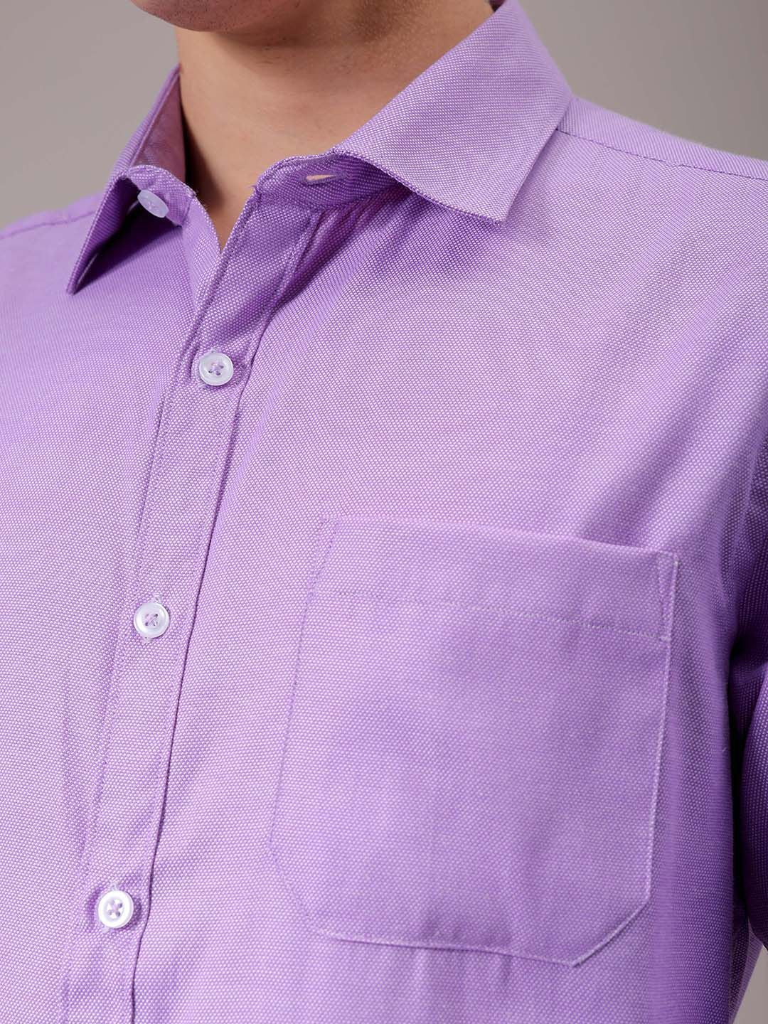 The Indian Garage Co. X Luxe Men Spread Collar Solid Slim Fit Formal Shirt
