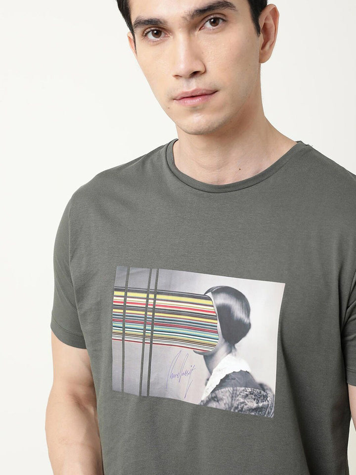 RARE RABBIT Men Rings-4 Slim Fit Solid Polo Collar T-Shirt