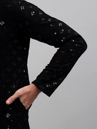 Jompers Ethnic Motifs Embroidered Thread Work Kurta with Pyjamas