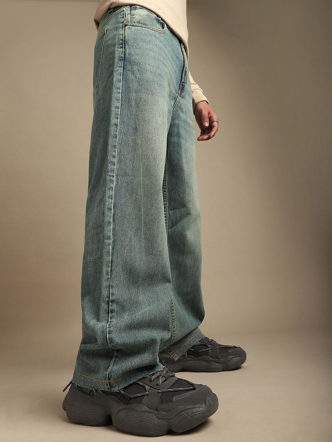 DILLINGER Men Loose Relaxed Fit Mid-Rise Jeans