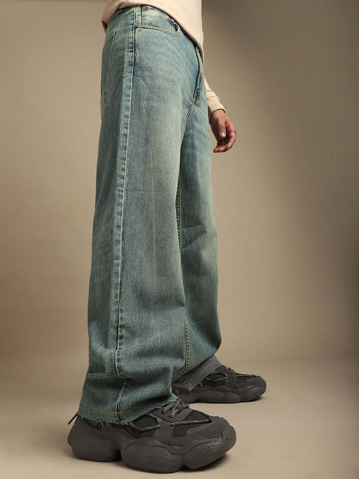DILLINGER Men Loose Relaxed Fit Mid-Rise Jeans
