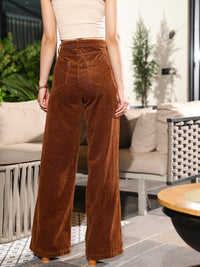 STREET 9 Women Brown Loose Fit High-Rise Cotton Trousers